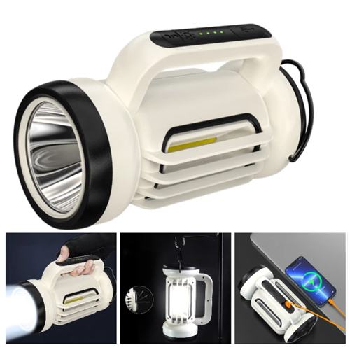 Ліхтар переносний LUXURY CH-22023-COB для кемпінгу з крючком